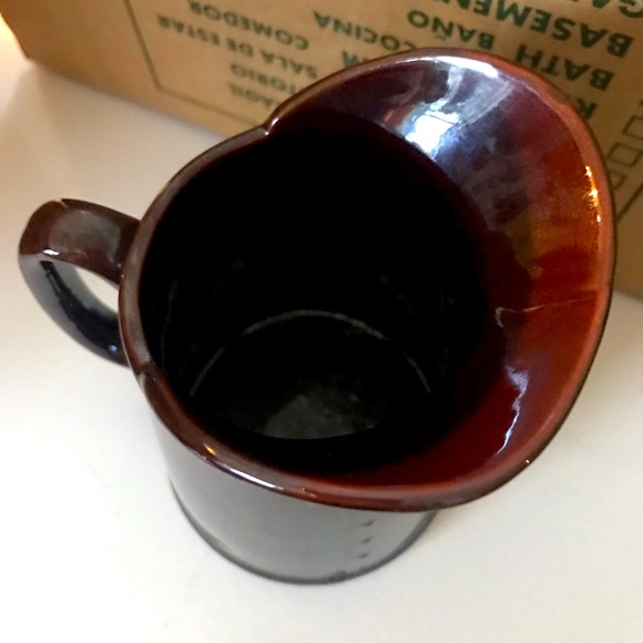 Redware Rooster Syrup Pitcher - Picture 3 of 4